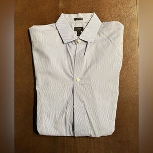J. Crew Men's Pale Blue Textured Dress Shirt